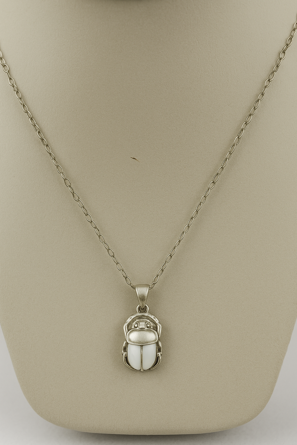 925 Sterling Silver Scarab Pendant Necklace | Ancient Symbol, Modern Elegance | Fine Jewelry