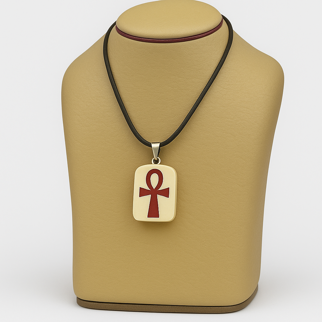 Ankh Pendant Necklace on Black Cord | A Powerful Symbol of Life and Protection | Fine Jewelry