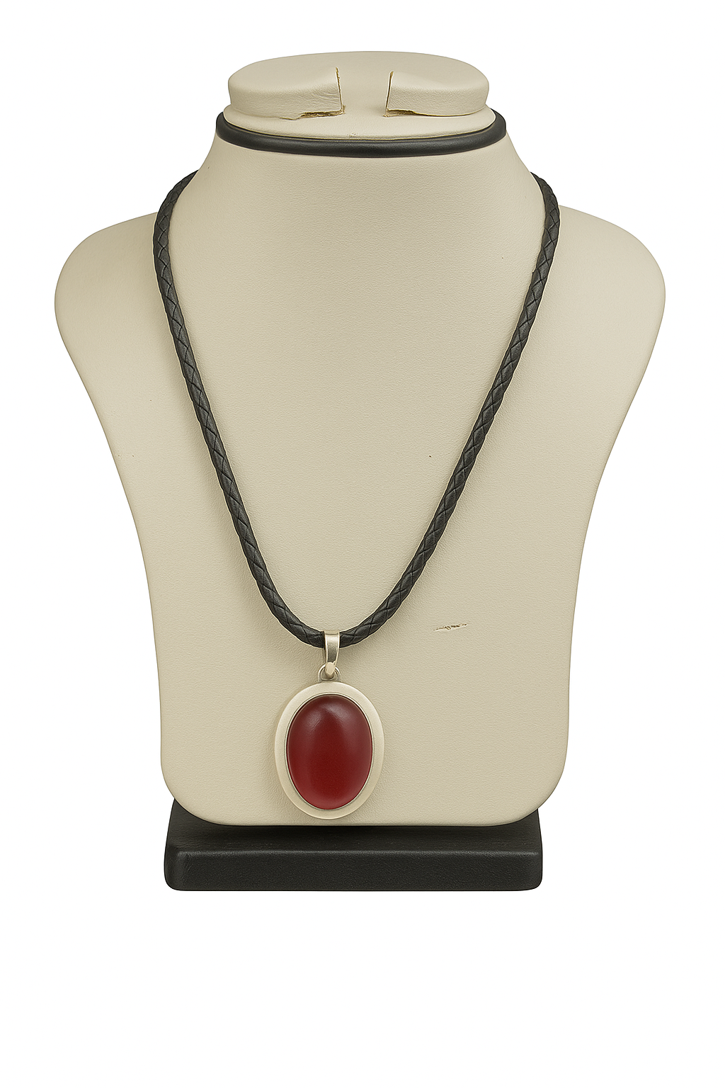 Ivory Necklace adorned with a Red Ruby | Fine Jewelry | Necklace