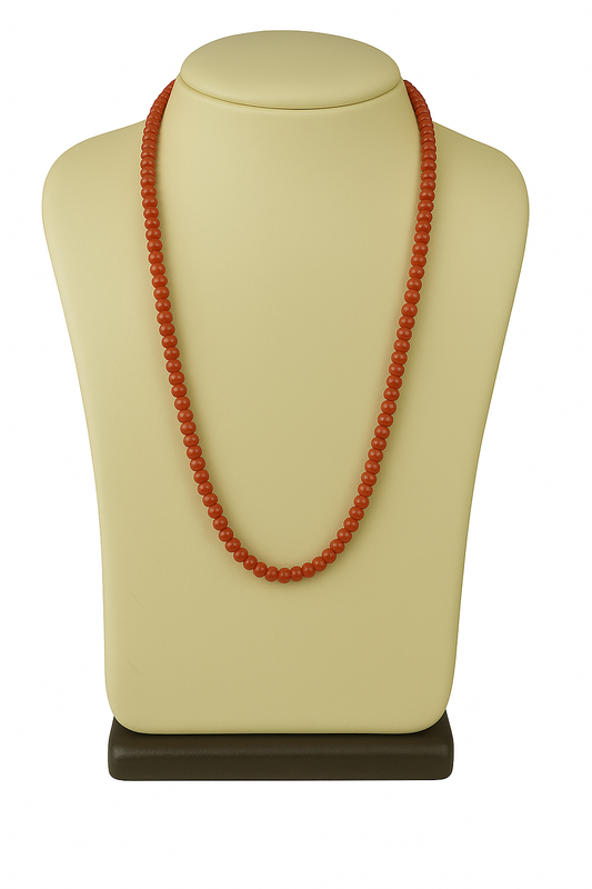 Natural Coral Necklace | Bold |  Vibrant | Timeless | Fine Jewelry