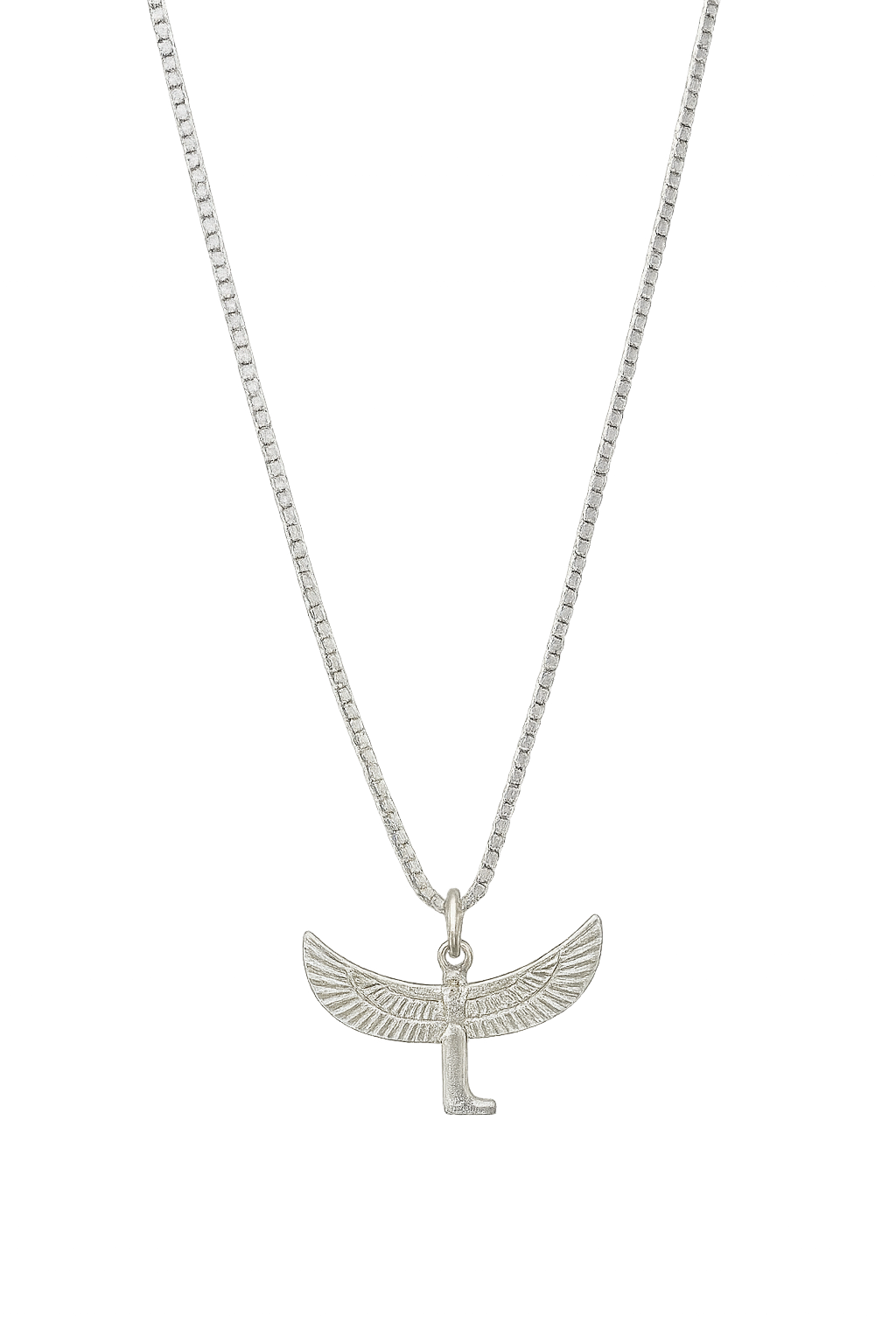 925 Sterling Silver Box Chain with Isis Pendant | Empowerment in Elegant Form | Fine Jewelry