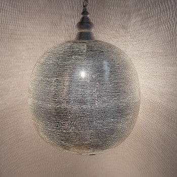 Moroccan Light | Aspire Ball Silver - Moroccan Lamps