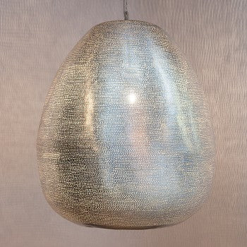 Moroccan Lighting Fixtures | Stentorian Silver - Moroccan Lamps