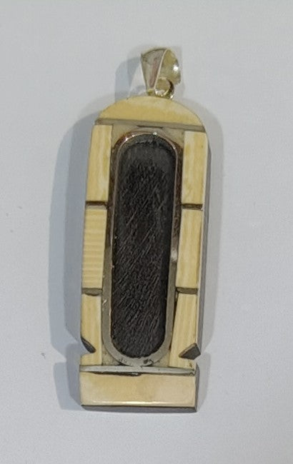 Ebony Cartouche Set in Ivory – A Bold Contrast of Heritage and Harmony | Jewelry