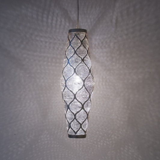 Hanging Light Lantern | Moorish Silver Ray - Moroccan Lamps