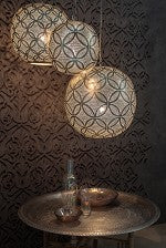 Brass Light Fixtures | Casablanca Sapphire - Moroccan Lamps