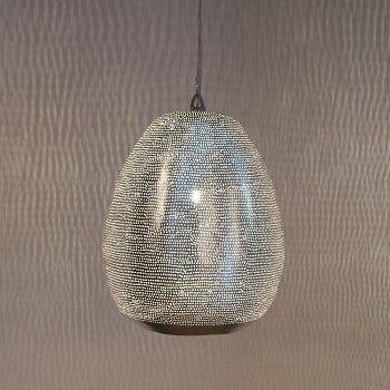 Moroccan Lighting Fixtures | Stentorian Silver - Moroccan Lamps